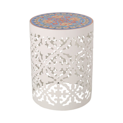 Viva Castana Collection: Viva Castana Bianco Mosaic Side Table