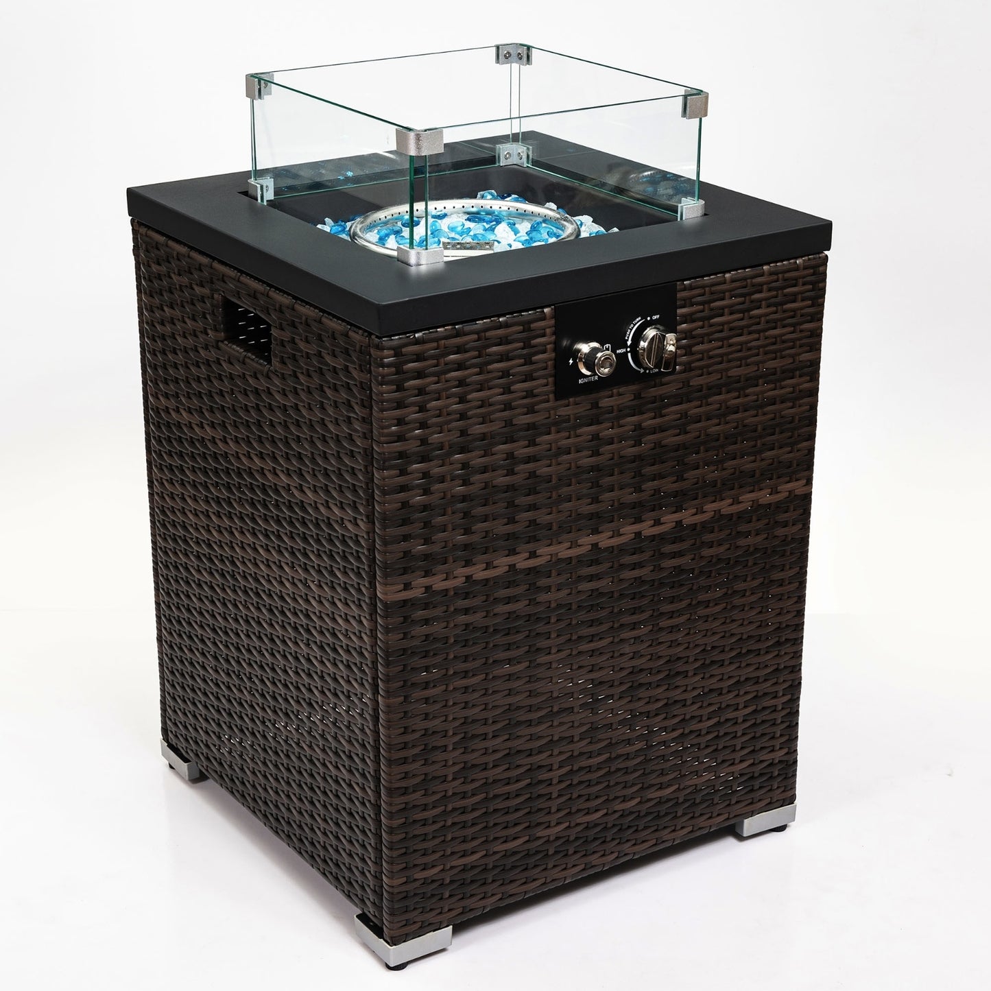 Viva Aria Wicker Fire Pit Column
