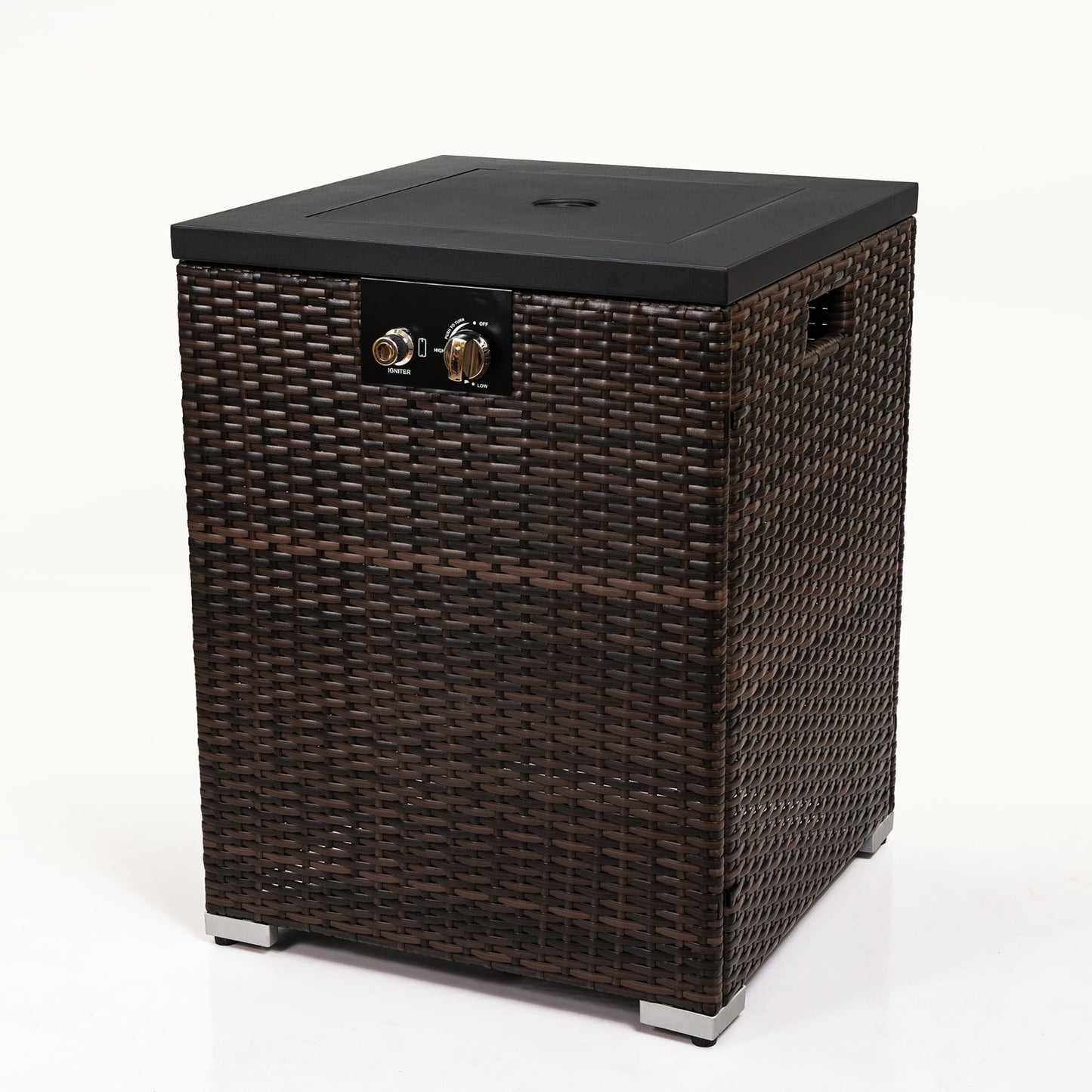 Viva Aria Wicker Fire Pit Column