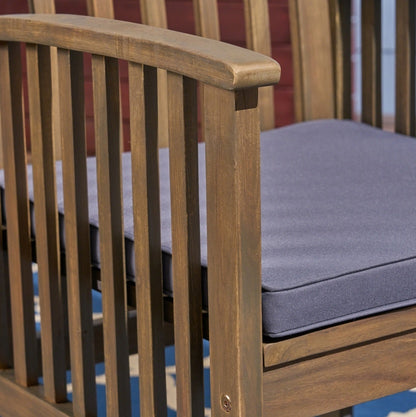 Viva Casa Acacia Dining Chairs (Set of 2)