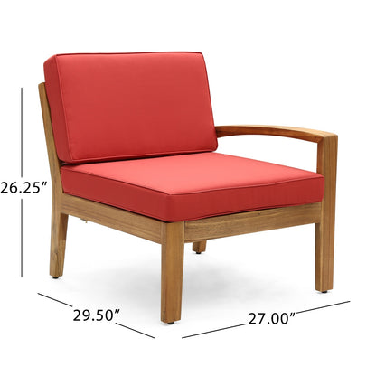 Grenada Red L-Shape Outdoor Sectional | Viva Solara