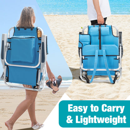 Blue Folding Beach Chair | Viva Marisol