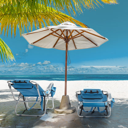Blue Folding Beach Chair | Viva Marisol