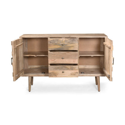 Wood-Tone 3-Drawer, 2-Door Sideboard | Viva