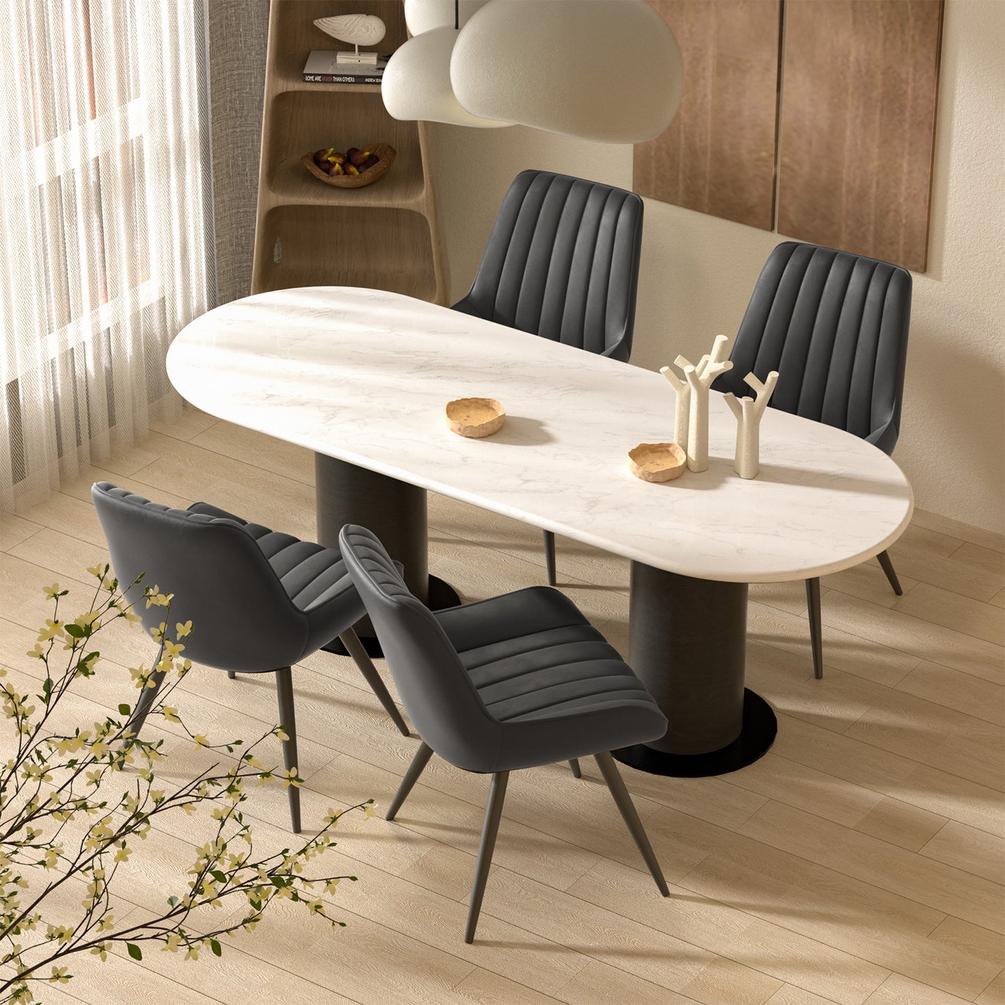 Viva Orion Waterfall-Cushion Swivel Bar Stool