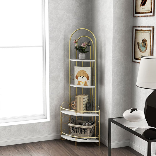 Viva Angulo Collection: Viva Angulo 4-Tier Corner Elegance Shelf