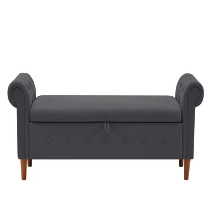 Viva Elite Haven Dark Gray Storage Sofa Stool - The Future of Sophisticated Storage