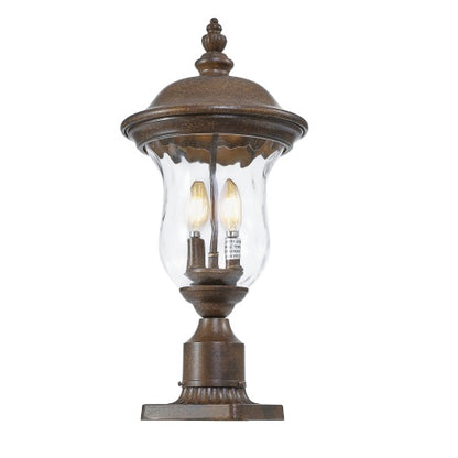 Viva Elite Vintage Bronze Outdoor Pole Light - Waterproof Garden Pathway Lantern