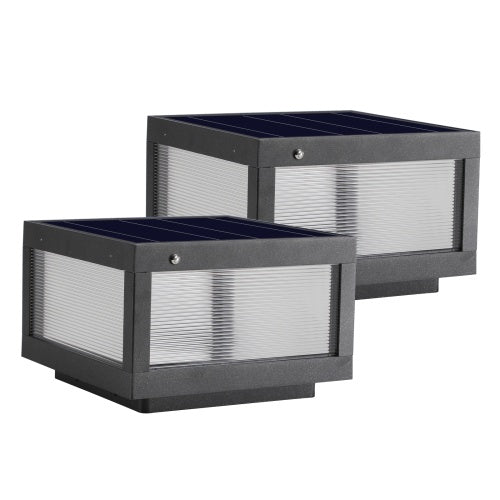 Solar Wall Light with Dimmable LED (2-Pack) | Smart Outdoor Lighting for a Luxurious Lifestyle