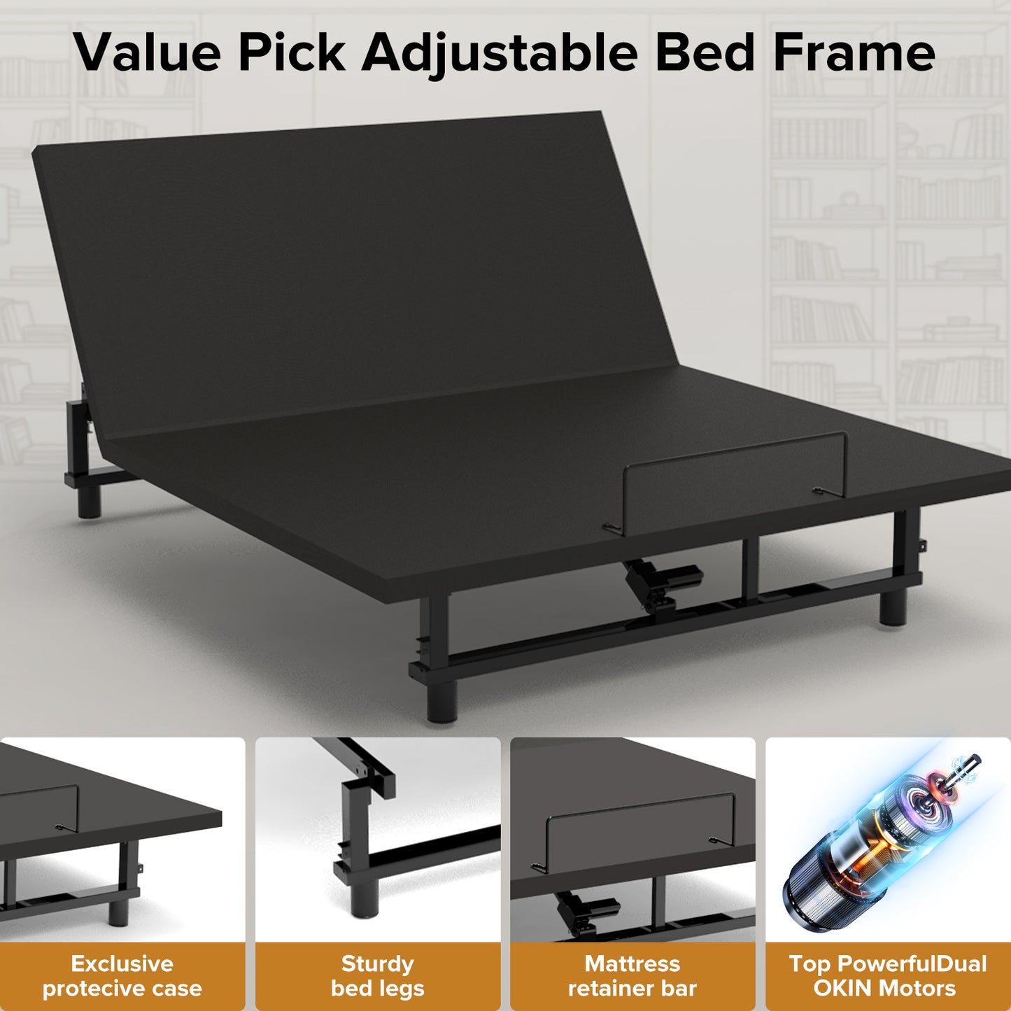 Viva Elite Adjustable Bed Base Frame — Queen | Zero Gravity, Wireless Remote, USB & Under-Bed Lighting