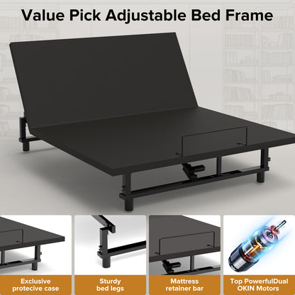 Viva Elite Adjustable Bed Base Frame — Queen | Zero Gravity, Wireless Remote, USB & Under-Bed Lighting