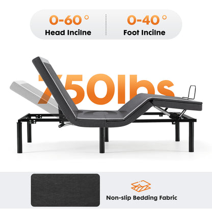 Viva Elite Adjustable Bed Base Frame - 500lbs Weight Capacity - Feature Callout