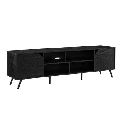 Black 2-Door TV Stand | Viva Noir