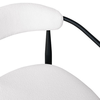 Black & White Bouclé Bar Stools, Set of 2 | Viva Léonie