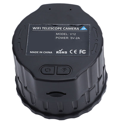 WiFi Wireless Digital Eyepiece 4MP 2K Video Recording Built in WiFi Apps Electronic Eyepiece Camera for 1.18‑1.97in Telescope Black