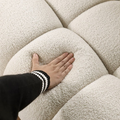 Viva Smart Living Collection: Bouclé Marshmallow 3‑Seater Sofa