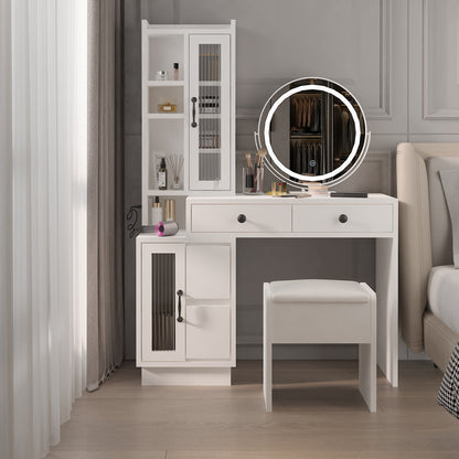 Viva Elite Elegant Four-Drawer Vanity Set – The Future of Sophisticated Beauty Organization