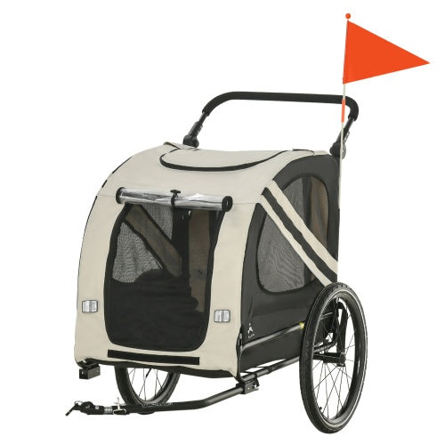 Viva Luxe Alba White Pet Trailer & Stroller