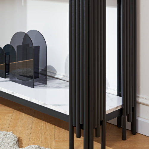 Luxury 2-Tier Marble Side Table – Elegant & Modern Accent for Smart Living