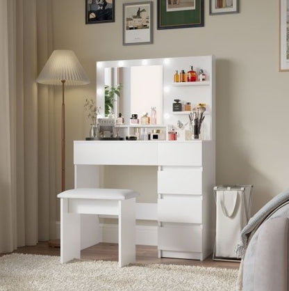 Viva Elite Smart Vanity Desk Set with Power Strip - The Future of Connected Beauty