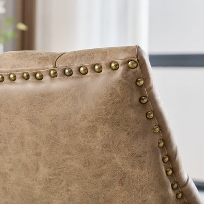 Brown Sheepskin-Pattern Office Chair | Viva Arden