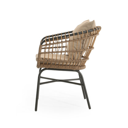 Outdoor Patio Chair With Cushions Set Of 2