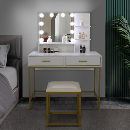 Viva Elite 2-Drawer Dressing Table Set Collection - The Future of Modern Minimalism