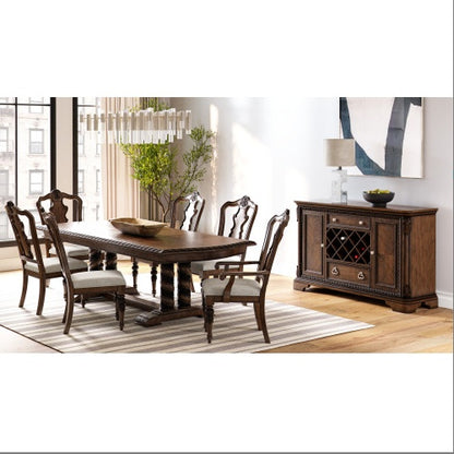 Mahogany-Finish Traditional Side Chair | Viva Savoy