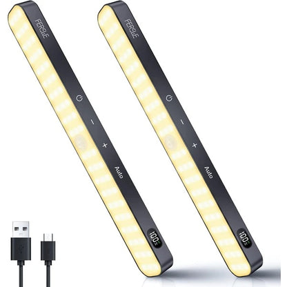 Viva Elite Rechargeable Under Cabinet LED Light - 60 LED Motion Sensor with Battery Display