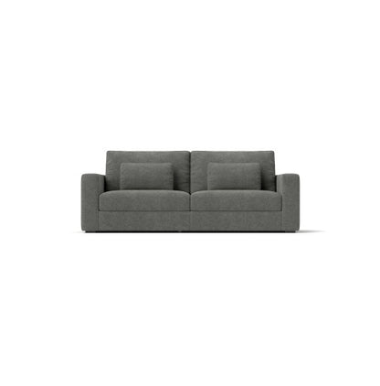 Pewter 3-Seater Upholstered Sofa | Viva