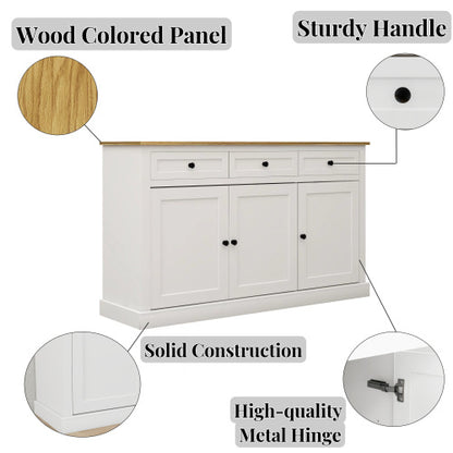 Viva Solstice Collection: Viva Solstice Modern Fiber Board Buffet Cabinet