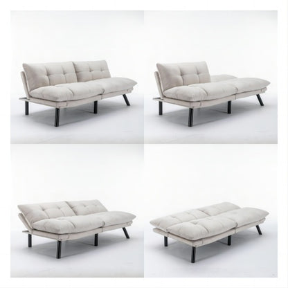 Viva Elite Élan Cream Convertible Folding Sofa Bed - The Future of Serene Elegance