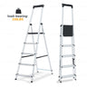 6-step Ladder, 330-pound Folding Step Stool, Anti-slip Wide Step Handrail, Aluminum Step Ladder