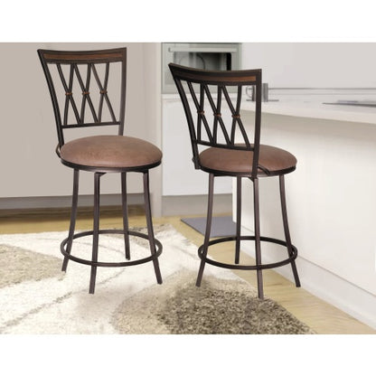Dark Brown Swivel Counter Stool | Viva Sedona