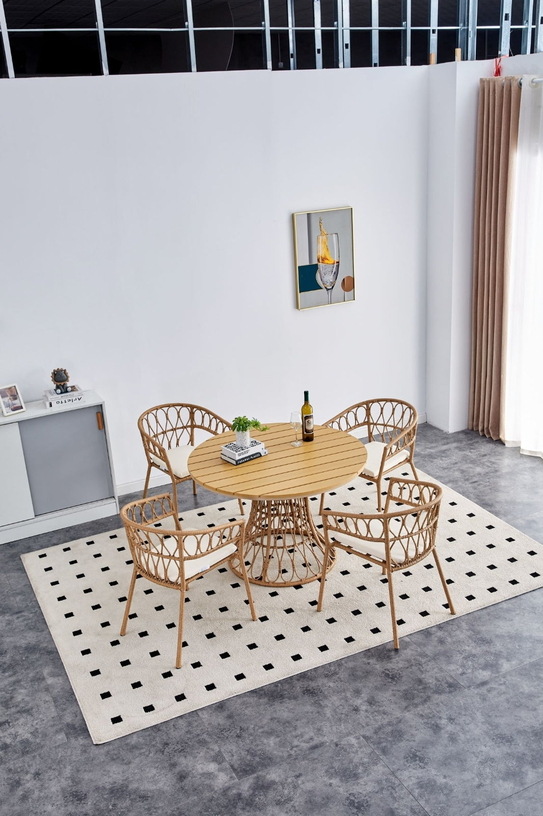 Viva Sienna Bamboo-Style Outdoor Dining Set