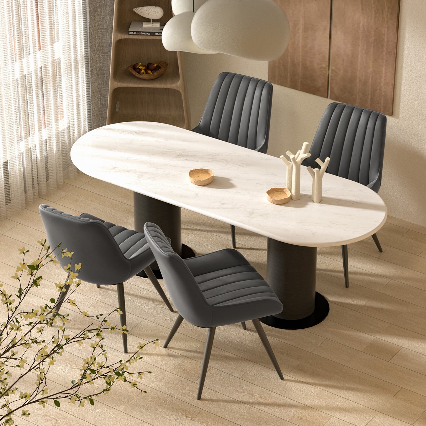 Viva Orion Waterfall-Cushion Swivel Bar Stool