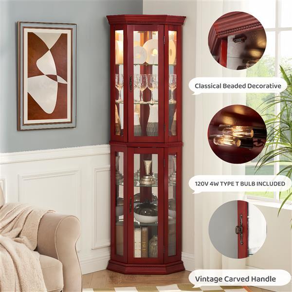 Viva Elite Aurora Corner Display Cabinet – The Future of Illuminated Showcase Design