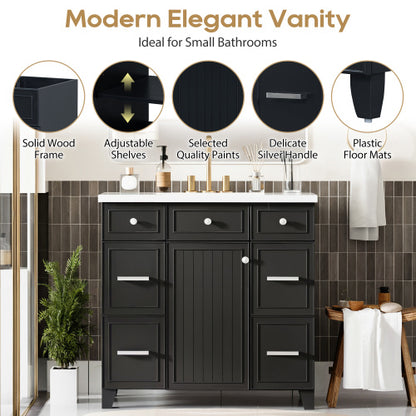 🛁 Viva Élan™ 36" Black Bathroom Vanity – The Heart of a Luxurious Bathroom