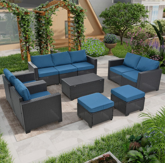 Viva Capri 10-Piece Patio Furniture Set – Alfresco Living, Elevated