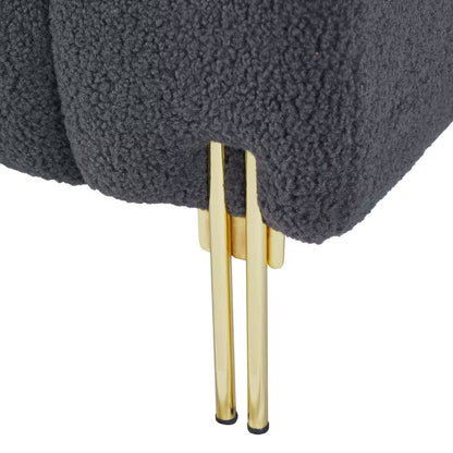 Gray Velvet Storage Bench | Viva Élan