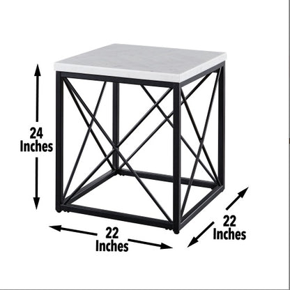 Skyler 3-Piece White Table Set | Viva