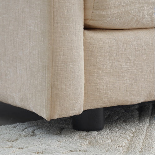 Viva Cozy Collection: Modern Fabric Loveseat Sofa Couch