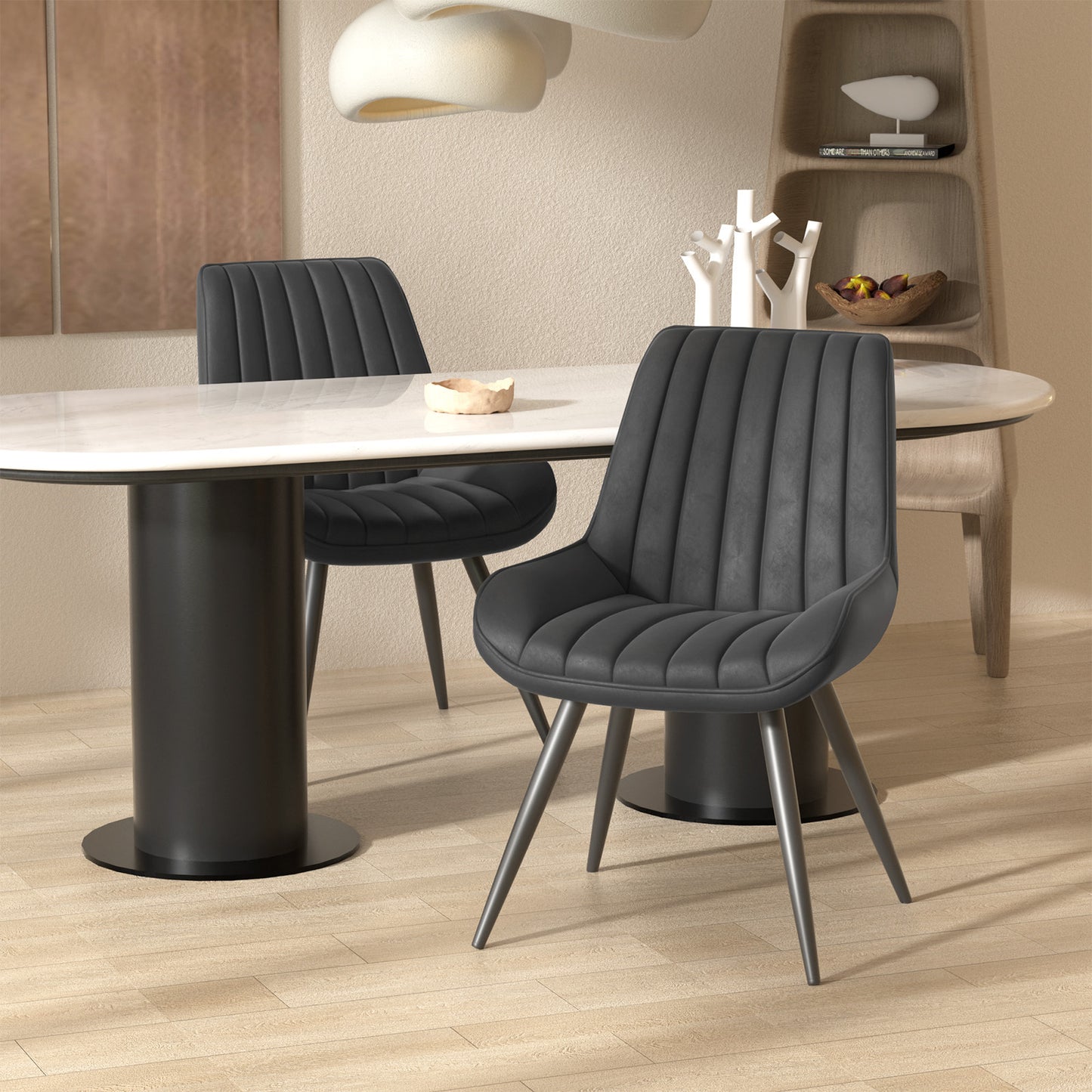 Viva Orion Waterfall-Cushion Swivel Bar Stool