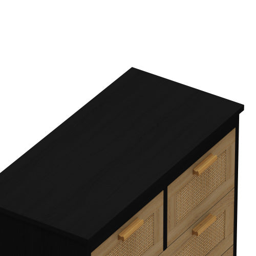 Viva Solis 4-Drawer Rattan Cabinet – Quiet Luxury Meets Everyday Storage