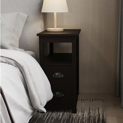 Viva Dreamscape Elite Modern Slim Bedside Table – Premium Compact Nightstand for Small Spaces