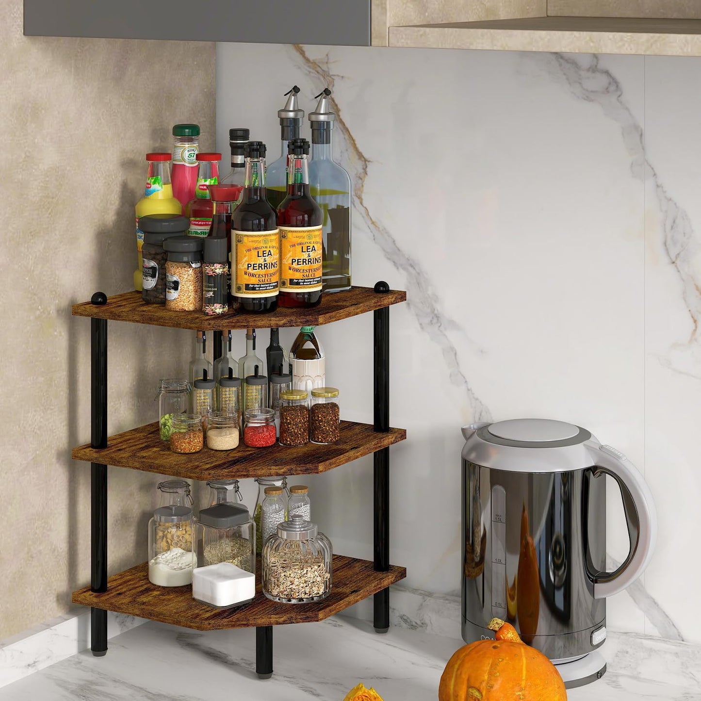 Viva Elite Aster Rustic Corner Shelves – The Future of Space-Conscious Design