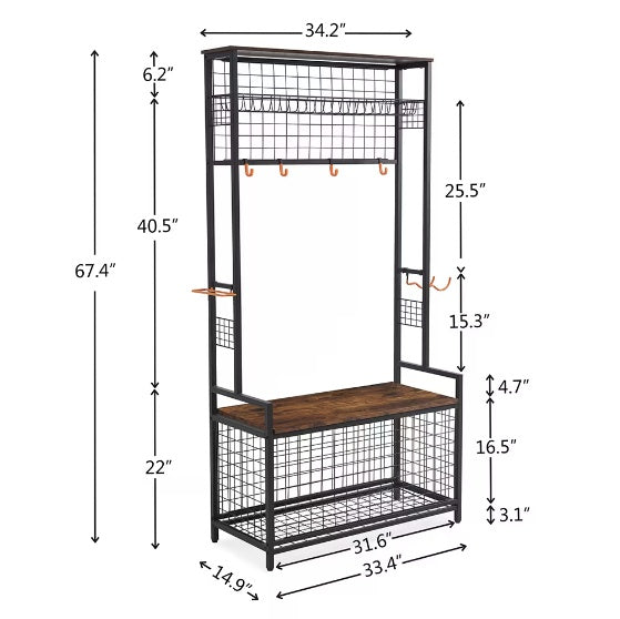 Viva Vanity Elite Garage Sports Equipment Storage Rack