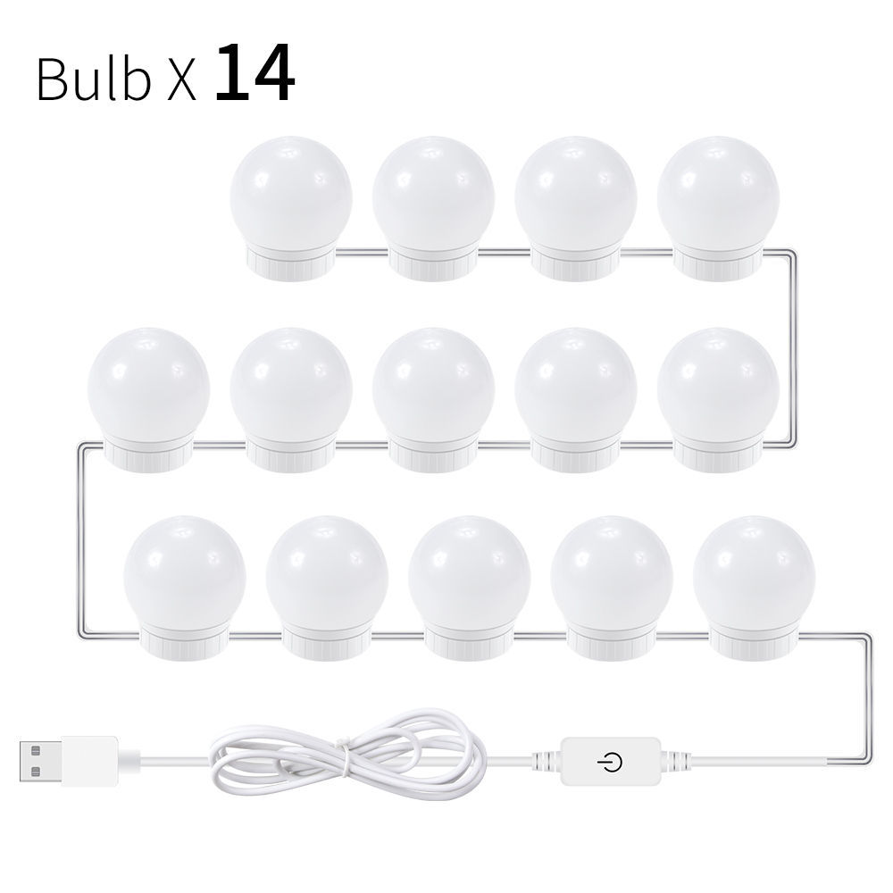 USB Touch Switch LED Mirror Light Bulb - Elevate Your Vanity Experience!