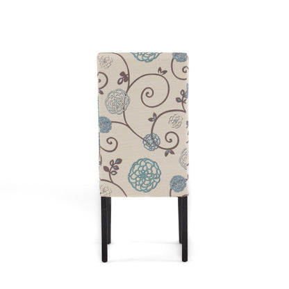 White & Blue Upholstered Dining Chair | Viva Sienna