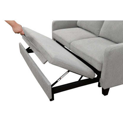 69-in Light Gray 3-in-1 Convertible Queen Sofa Bed | Viva